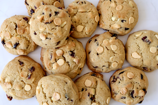 sourdough discard white choc cookie recipe