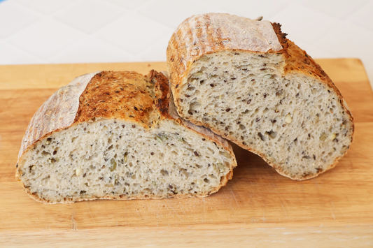 Homemade Seeded Sourdough Loaf Recipe