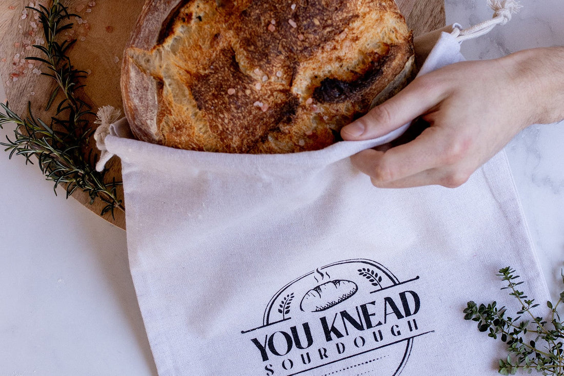 cotton bread bag for sourdough