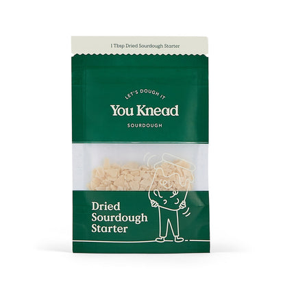 Sourdough Starter Jar & Dried Flakes Bundle